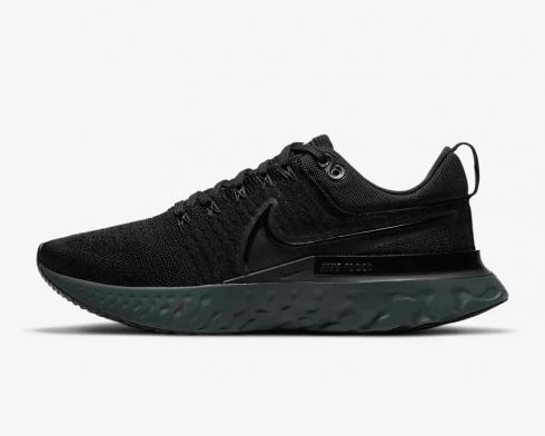 Nike react infinity run triple black clearance