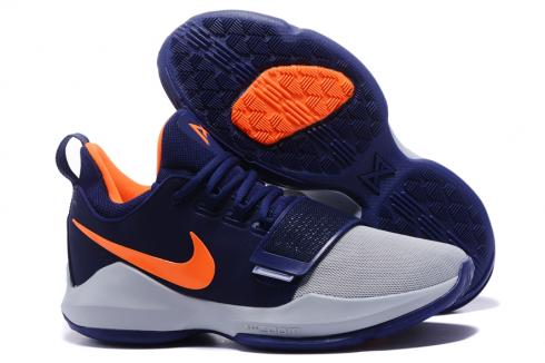Royal blue and orange basketball shoes clearance