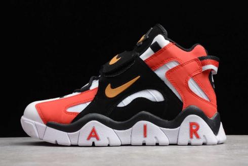 2019 Nike Air Barrage Mid QS White Red 