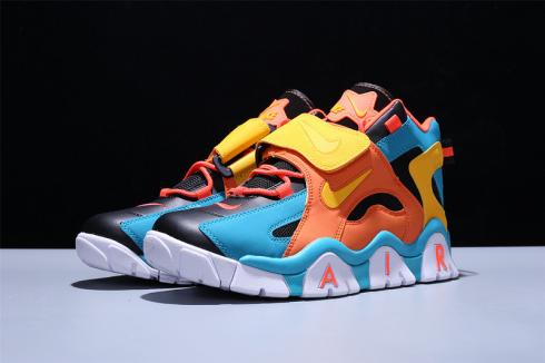 Nike Air Barrage Mid White Navy Gold AT7847
