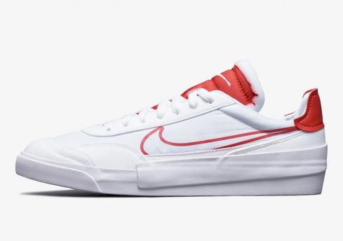 Nike Drop Type LX Summit White University Red Casual Shoes CQ0989 103