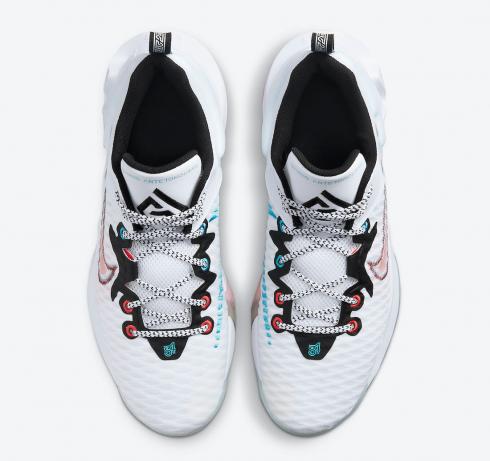 Nike Giannis Immortality Force Field White Black Turquoise Blue Clear DH4470-100 - Sepkicks