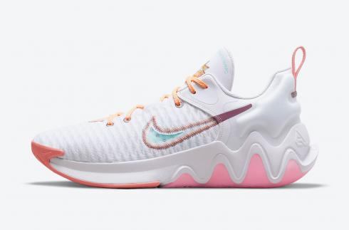 Nike Giannis Immortality Force Field White Orange Pink DH4470 500