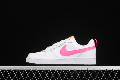 Wmns Nike Court Borough Low 2 White Pink Shoes BQ5448-108
