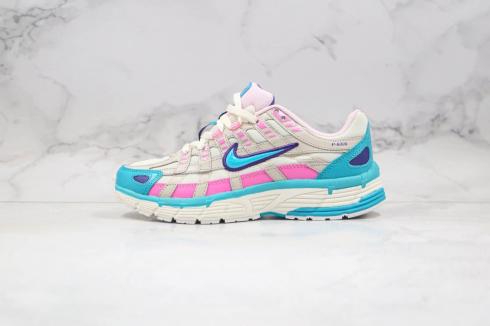 Women's shoes Nike W P-6000 White/ Laser Fuchsia-Mtlc Platinum