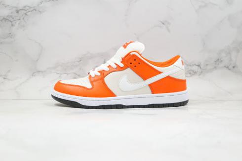 Nike SB Dunk Low 2020 White Orange Black Shoes BQ6817-806