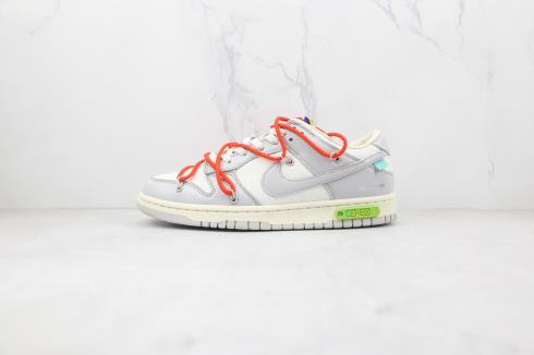 Off White x Nike SB Dunk Low Lot 23 of 50 Sail Neutral Grey Habanero Red DM1602 126