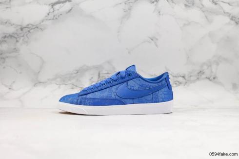 Nike SB Blazer Low White Blue Casual 