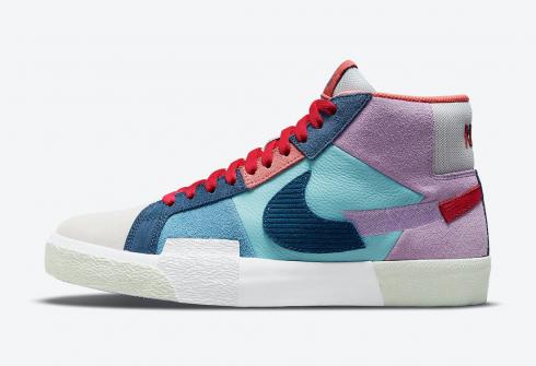 Nike Sb Blazer Mid Mosaic Lilac Copa Dutch Blue Court Blue Da8854 500 Nike Air Shox 2007 Parts And Accessories Edifactoryshops