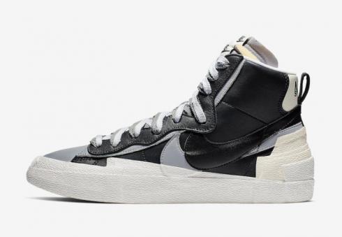 Sacai nike blazer black and white clearance