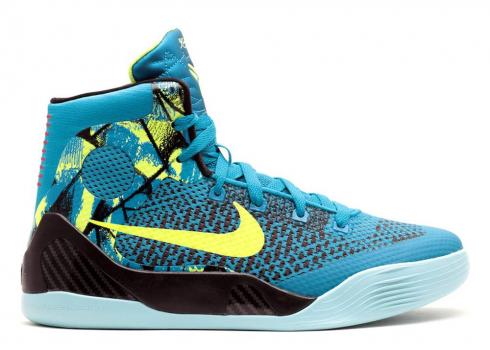 Nike Kobe 9 Elite Gs Detail Dark Base Black Gre Grey 636602 - CretamapShops  - nike air max plum sunlight blue shoes for kids - 004