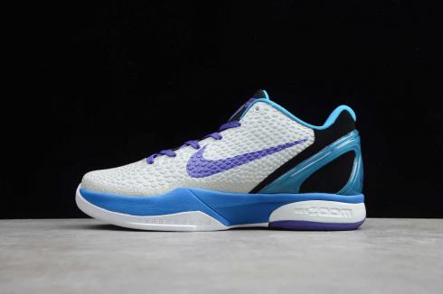 Nike Zoom Kobe 6 White Blue Purple 