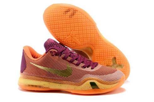 Nike kobe 10 mens gold clearance