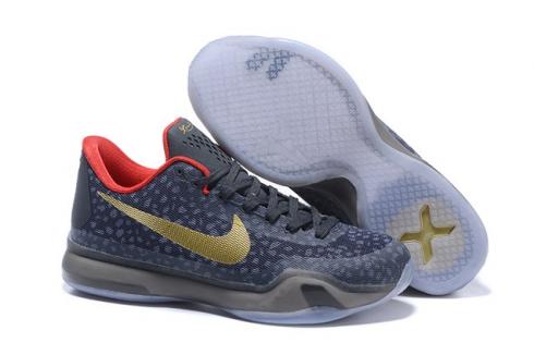 Nike Zoom Kobe X 10 Low Wolf Grey Gold 