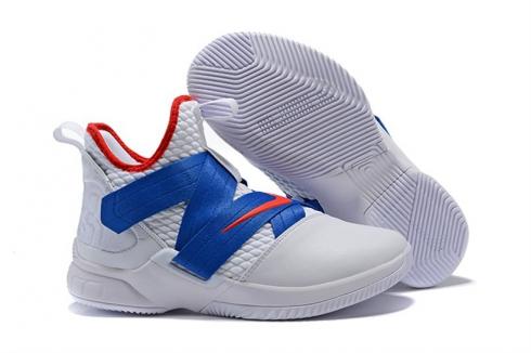 Lebron 12 red white and blue Clearance