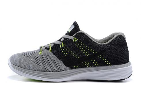 RvceShops Nike Lunar 3 Grey Black White Volt Mens Running Shoes 698181 - 009 - nike blazer vintage on feet shoes