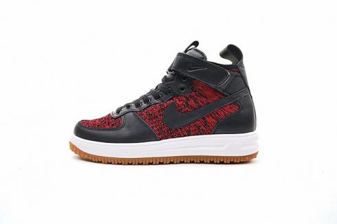 Nike Lunar Force 1 Flyknit Workboot Red 