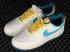 Nike Air Force 1 07 Low White Blue Yellow CW3388-203