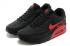 Nike Air Max 90 Black Red Running Shoes P5