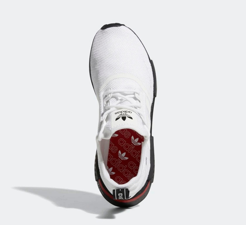 Adidas NMD R1 Cloud White Core Black Scarlet HQ2069 - adidas ximending  store hours of operation sunday - Sepsale