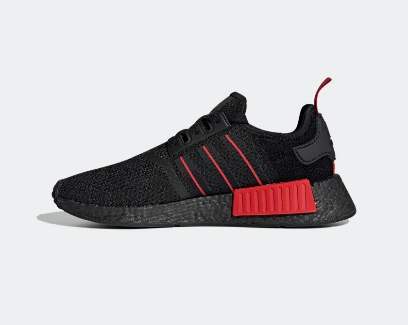 Black and red nmd adidas top