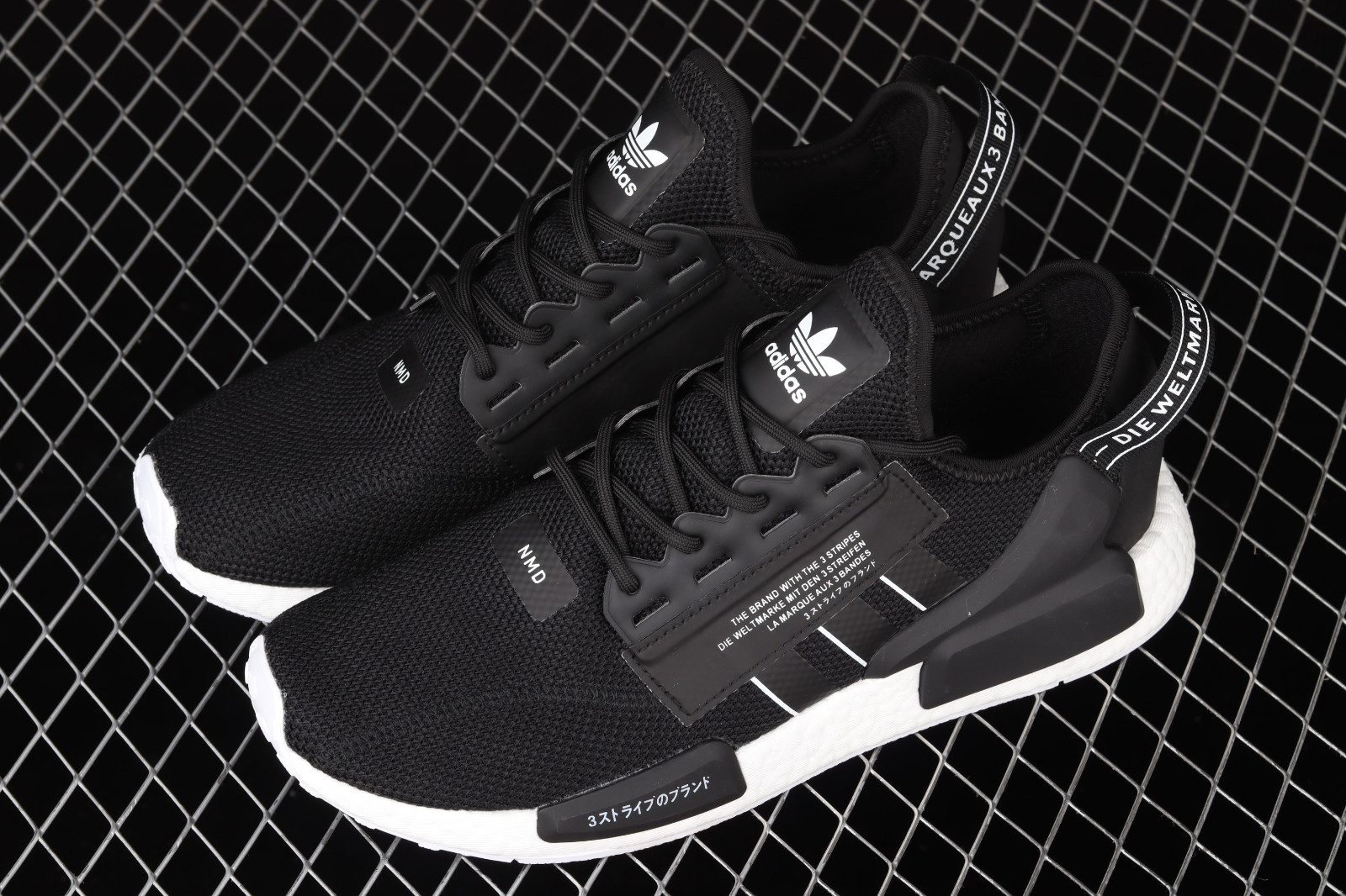 Nmd white core black on sale