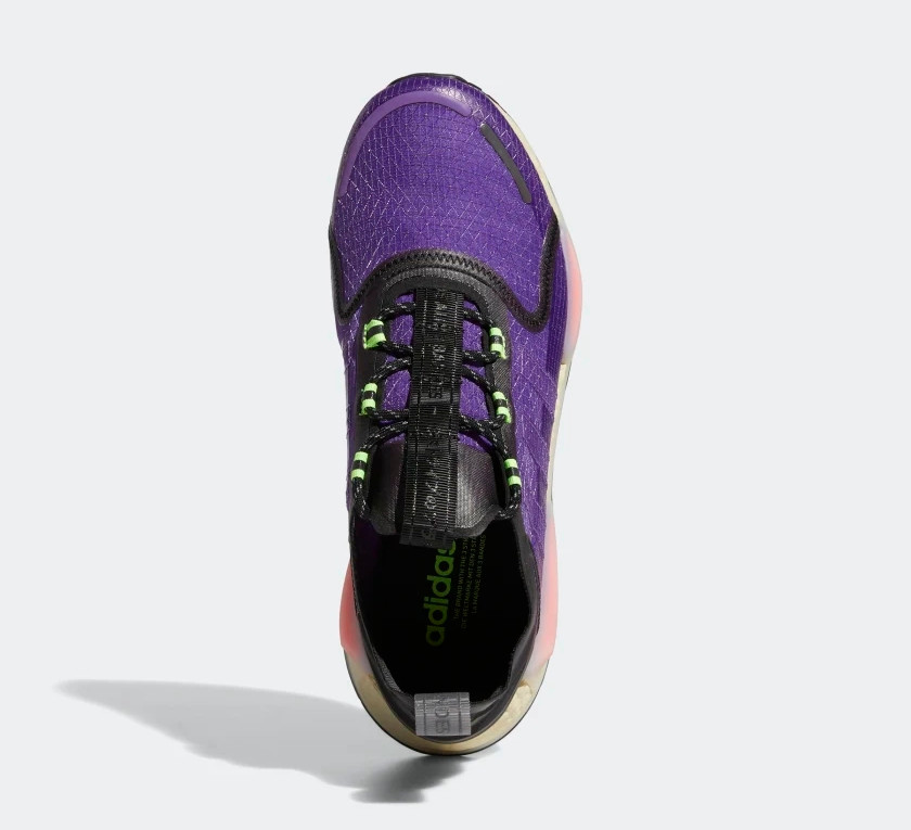 Nmd purple and store green