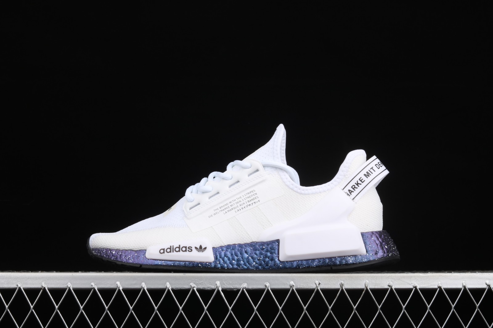 Adidas NMD Boost R1 V2 White Speckled Black Supplier Colour Cloud GX5163 Wir sind Part von adidas Consortium - Sepsale