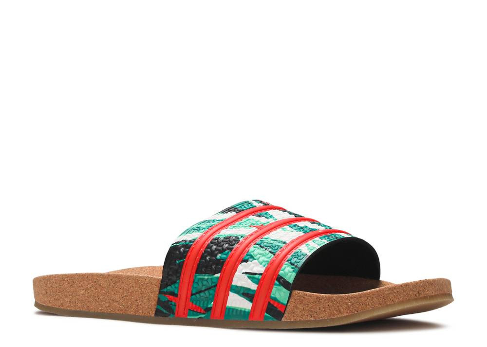 GmarShops Adidas Sandals Slides Adidas Adilette Slides Cork Core Energy Black Orange White Cloud FZ4128 adidas advantage k 39