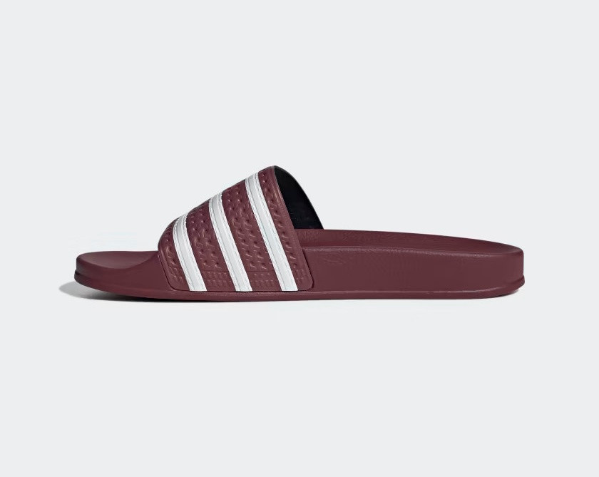 GmarShops - Adidas Originals Adilette Slide Brown Burgundy Cloud White  GY1308 - Adidas Sandals \u0026 Slides - adidas gazelle mens size 10 shoes in  inches