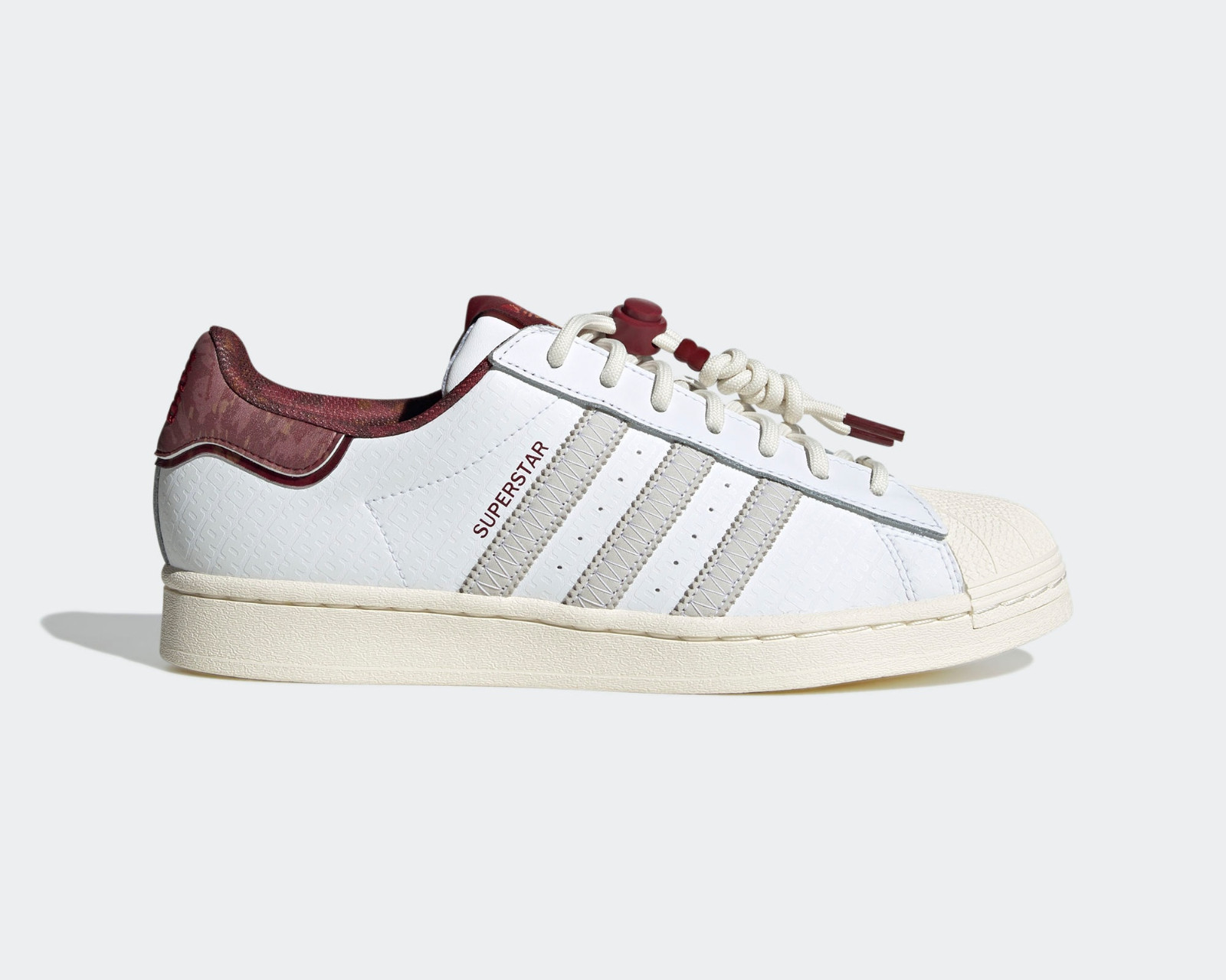 Adidas Originals Superstar Chinese New Year 2023 Cloud White Noble Maroon IF2577 Sepsale - adidas Zentic sneakers
