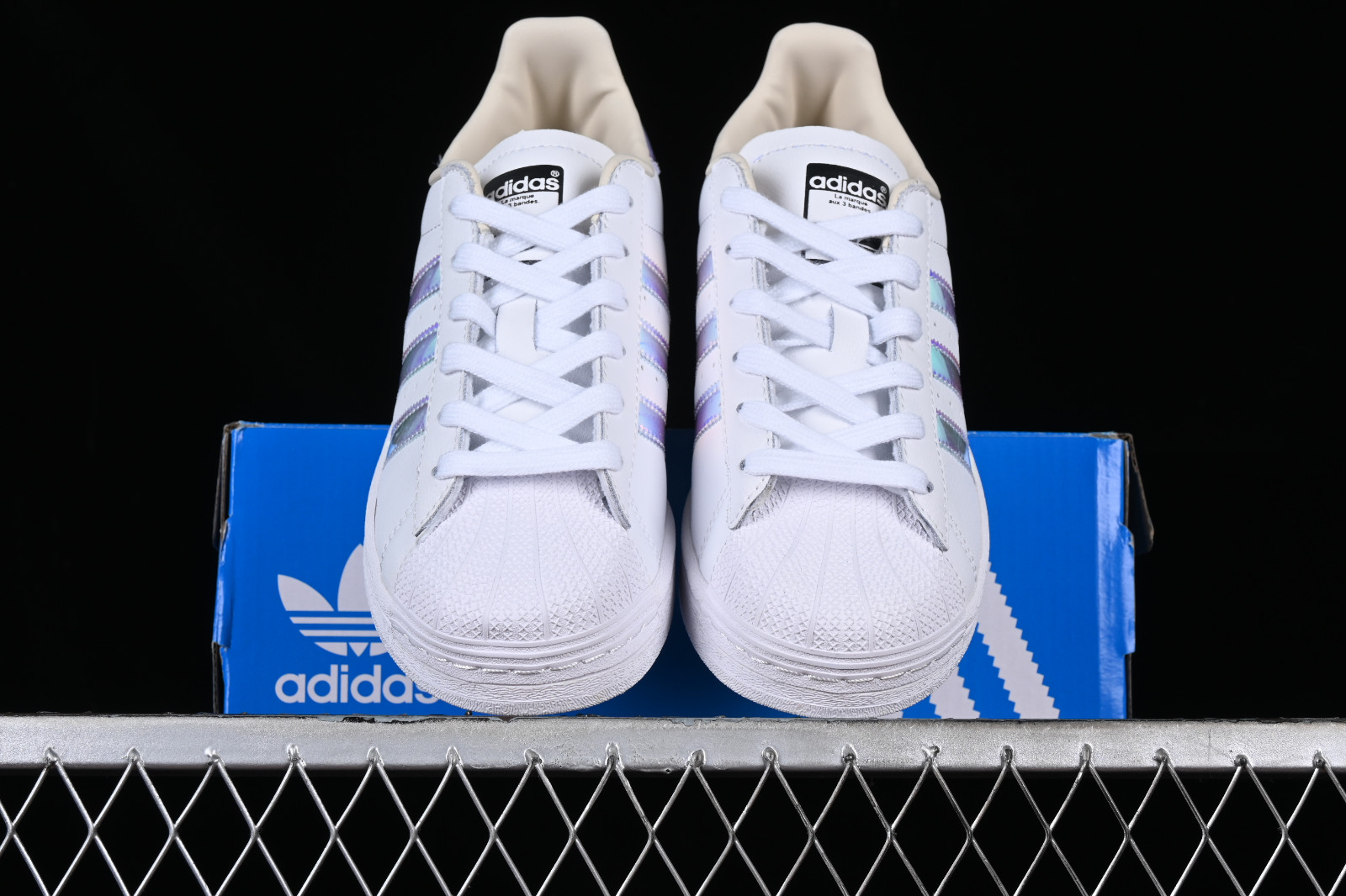 Adidas superstar iridescent size 2 hotsell