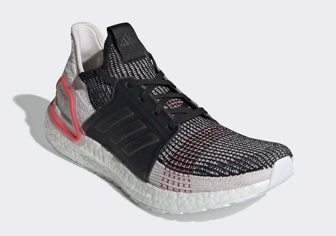 Adidas ultra boost 2019 core black active sales red