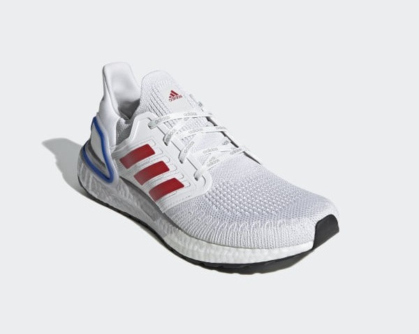 Ultraboost city shoes red white and blue clearance