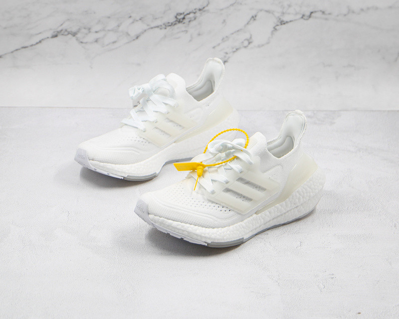 Adidas Ultra Boost 2021 Cloud White Grey Three FY0403 GaleriahitShops Adidas Ultra Boost Nmd R1 Shoes Cloud White Cloud White Acid Red
