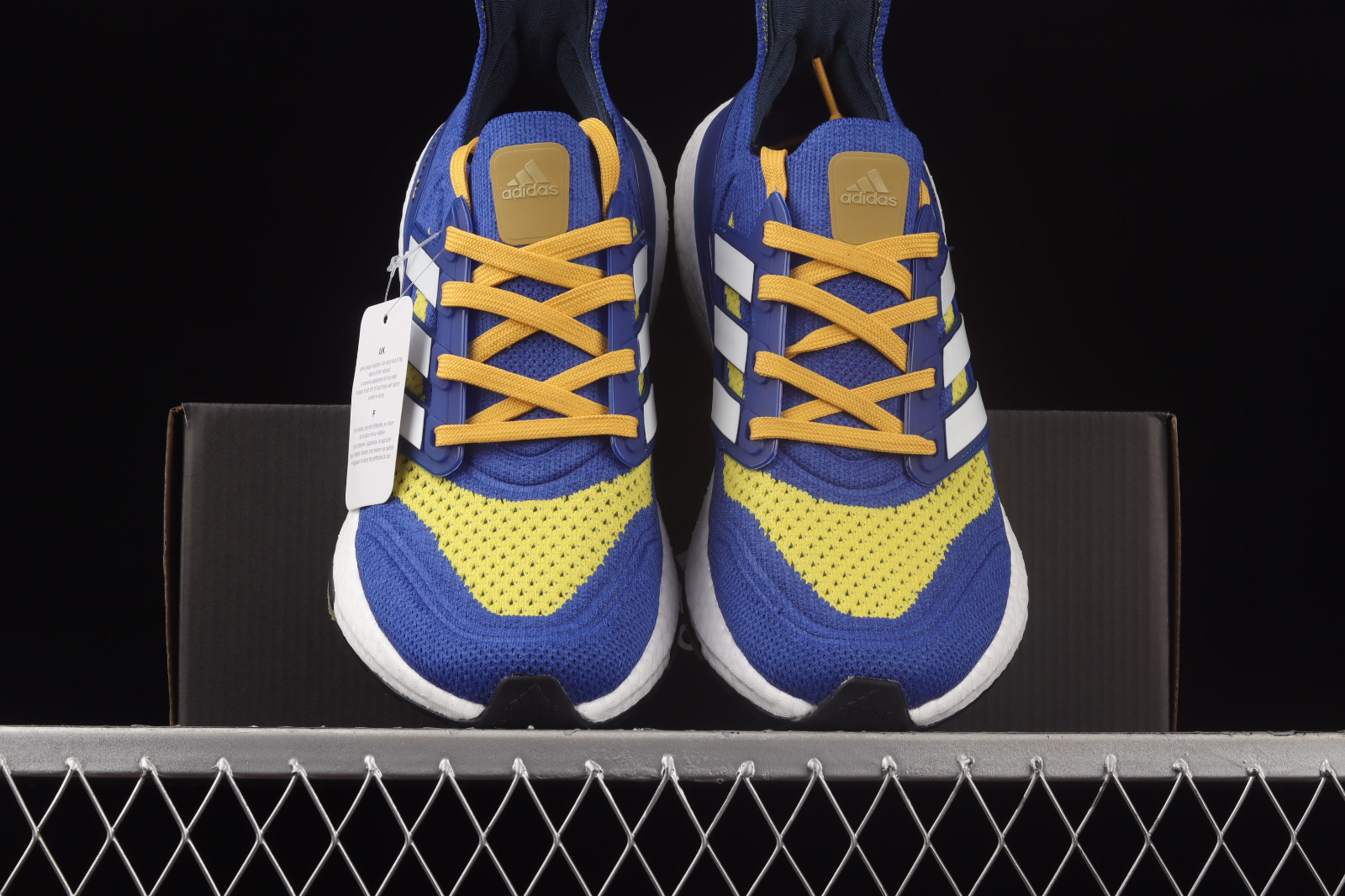 Adidas ultra boost blue yellow sale