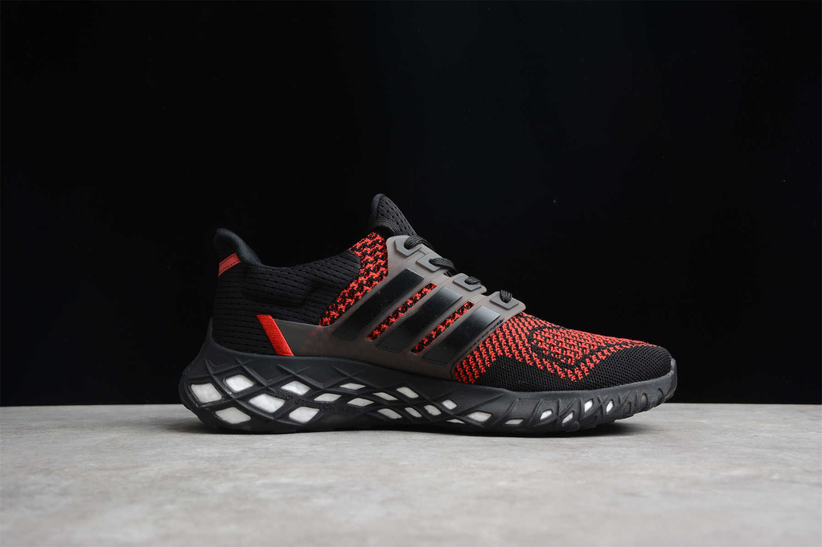 Ultra boost core black sales red