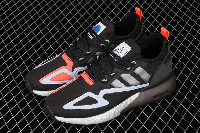 Adidas ZX 2K Boost Core Black Halo Silver Glow Blue FY5724 - adidas  performance waterfront center - Ariss-euShops