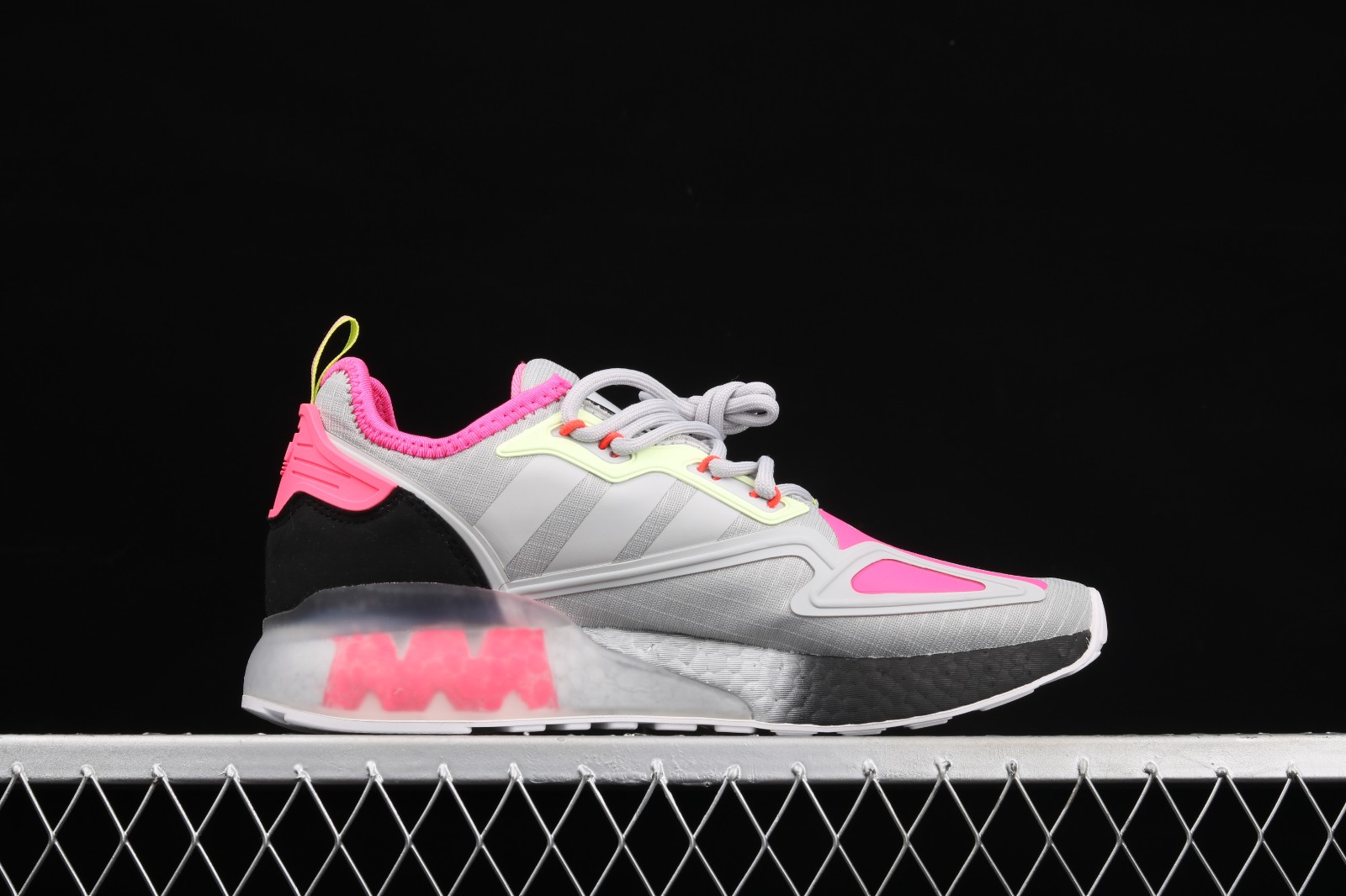 Adidas ZX EQT Series oferta adidas copa mundial soccer shoes GmarShops NASA x Adidas ZX 2K J Dash Grey Silver Metallic Yellow Tint FY5695