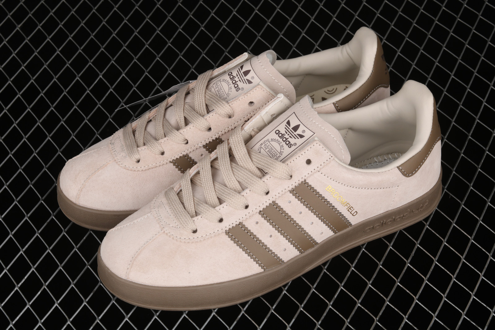 Adidas BROOMFIELD Brown Metallic Gold 
