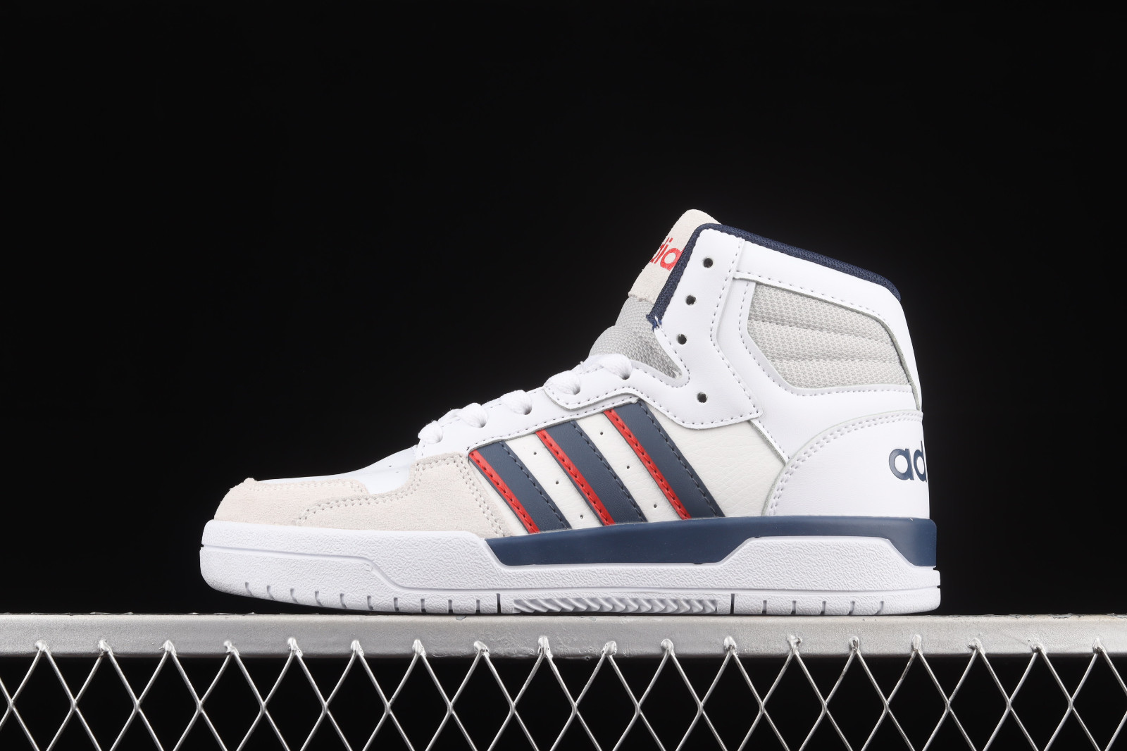 Adidas Entrap Mid Footwear White Collegiate Navy Vivid Red FY6621 -  StclaircomoShops