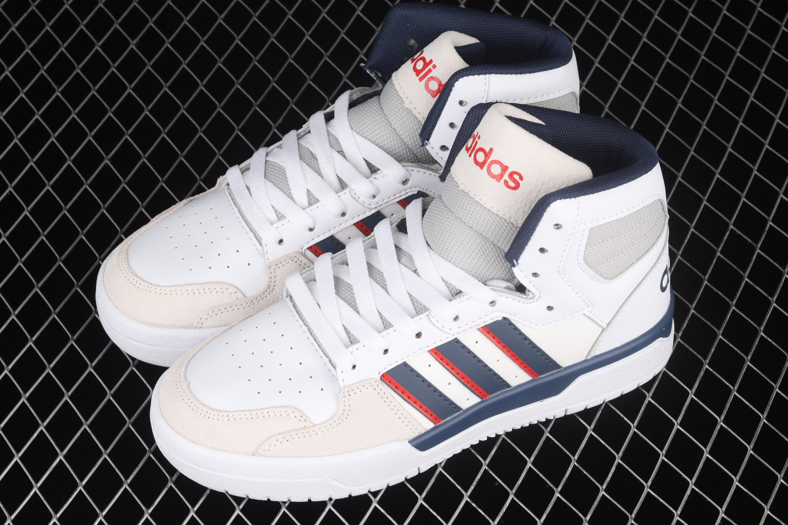 Adidas Entrap Mid Footwear White Collegiate Navy Vivid Red FY6621 -  StclaircomoShops