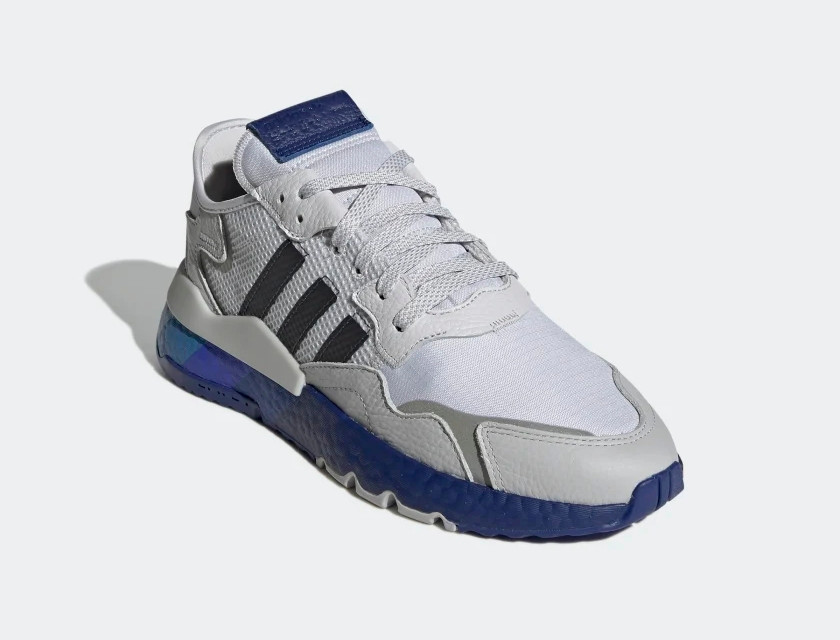 Adidas nite sale jogger grey blue