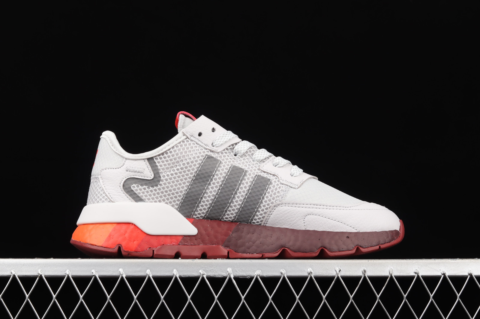 Adidas nite joggers white online