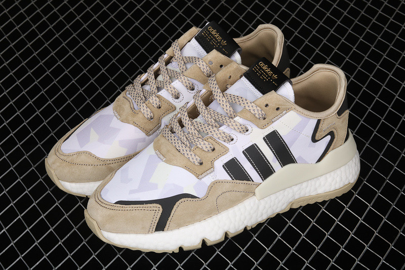 Adidas Nite Jogger Chalk White Core Black Sand FW4394 - Sepsale