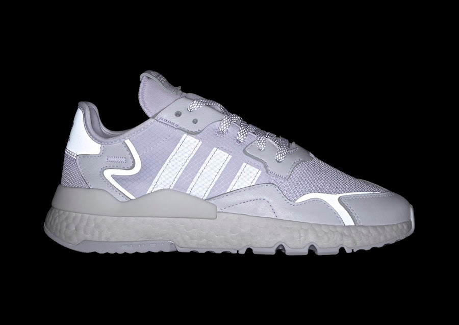Adidas white reflective shoes clearance