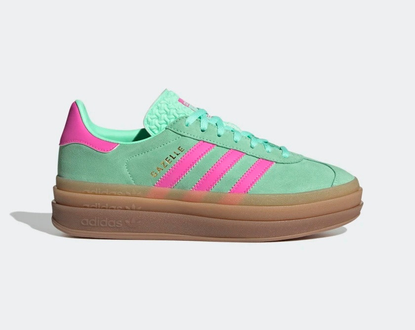 menta camino Insistir Adidas Originals Gazelle Bold Pulse Mint Screaming Pink Gum M2 H06125 -  Sepsale