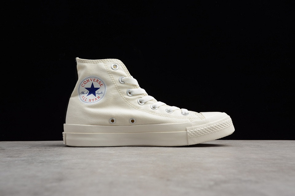 Comme des Garcons x Converse Chuck 70 Hi Play CDG White 1CK709 StclaircomoShops converse chuck taylor gold high as zipper Converse Jam
