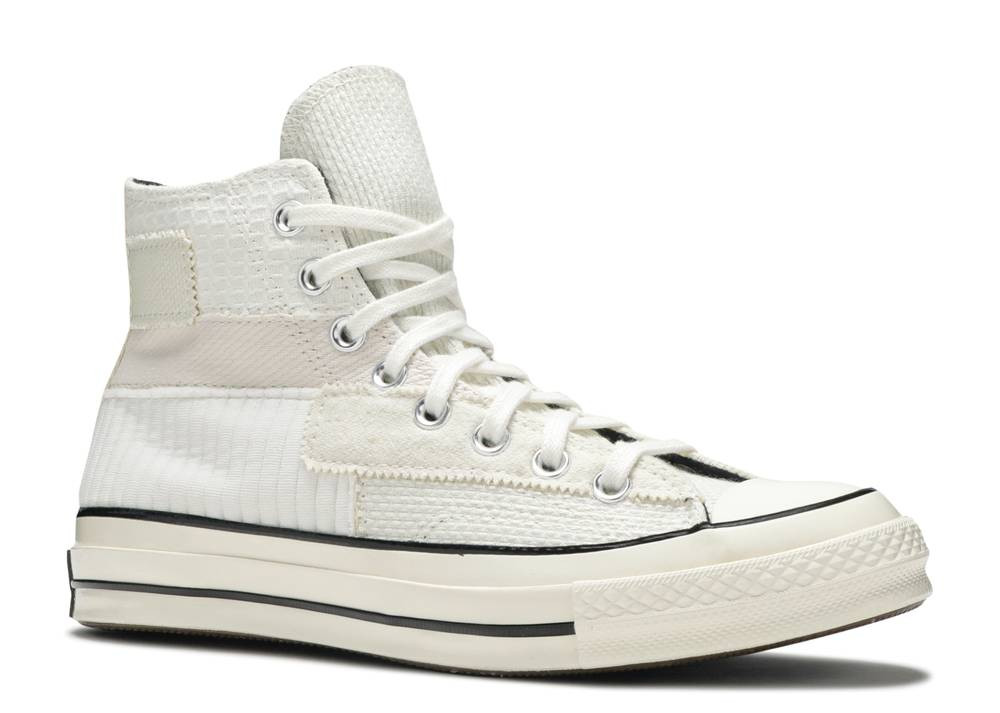 Converse Chuck 70 Hi Mono Patchwork Antique White Egret Black Cream 167139C  - StclaircomoShops
