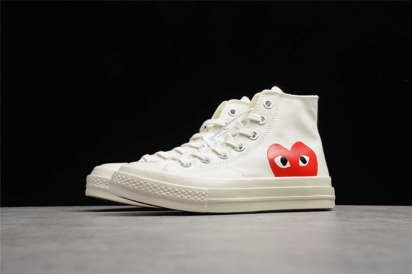 Converse comme des garçons violet deals